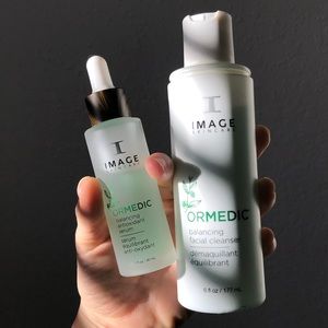 Ormedic balancing facial cleanser and serum